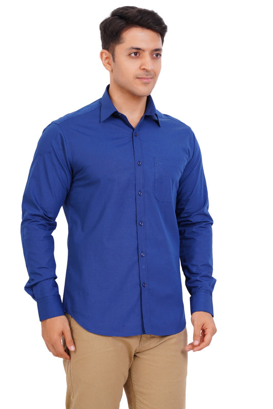 Royal Blue Shirt Full Sleeve