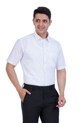 Cotton Blend Slim Fit Half Hand