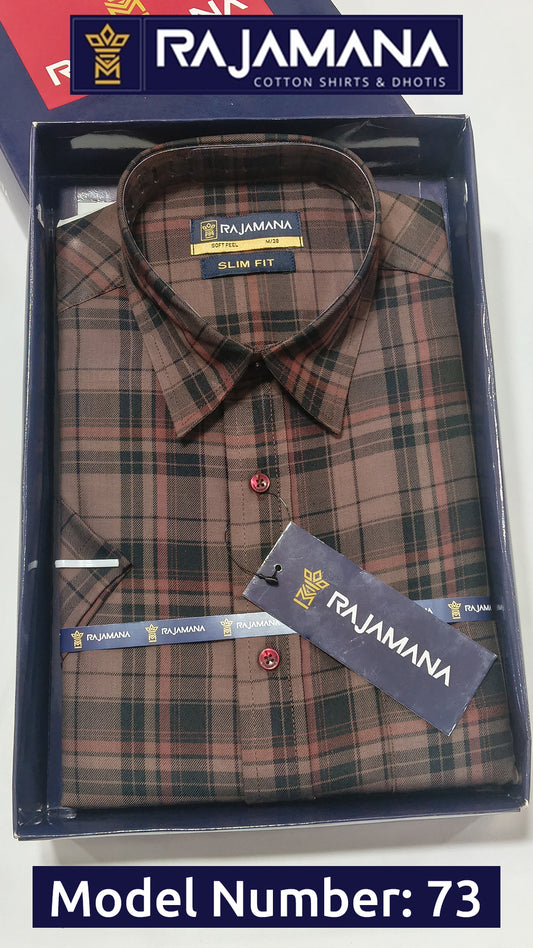 Checked Shirt Half Hand 73