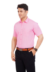 Pink Shirt Half Sleeve