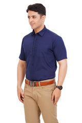 Navy  Blue Shirt  Half Sleeve