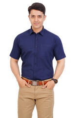 Navy  Blue Shirt  Half Sleeve