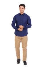 Navy Blue  Shirt  Full Sleeve