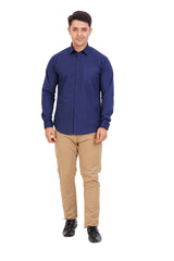 Navy Blue  Shirt  Full Sleeve