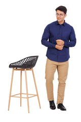 Navy Blue  Shirt  Full Sleeve