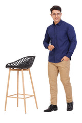 Navy Blue  Shirt  Full Sleeve