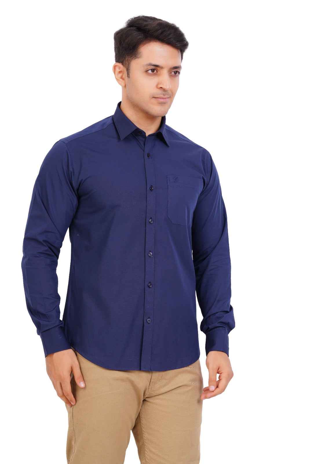 Navy Blue  Shirt  Full Sleeve