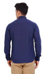 Navy Blue  Shirt  Full Sleeve