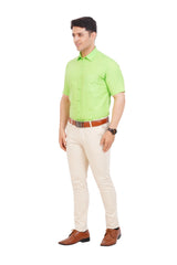 Light Green Shirt Half Sleeve