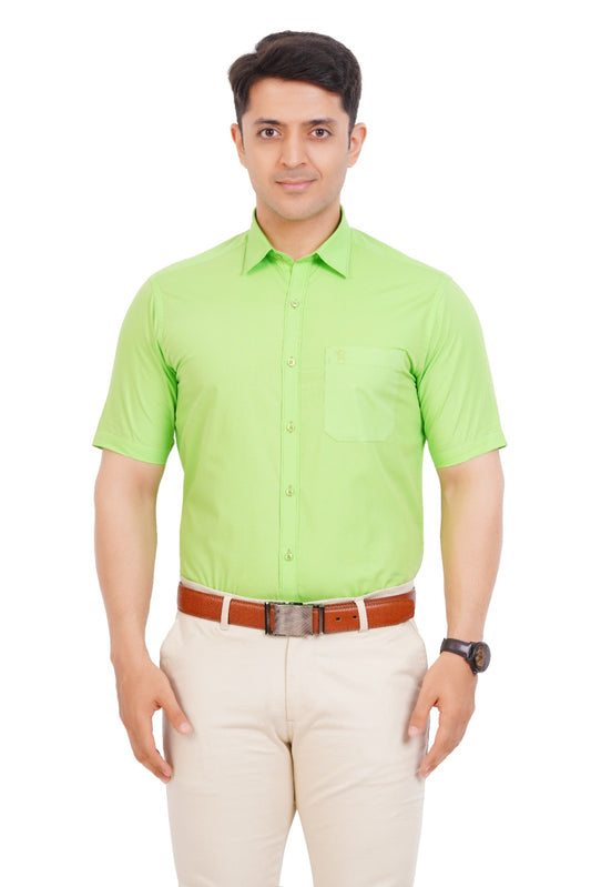 Light Green Shirt Half Sleeve