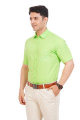 Light Green Shirt Half Sleeve