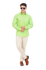 Light Green Shirt Full Sleeve