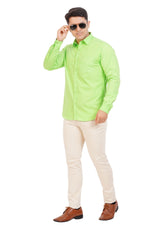 Light Green Shirt Full Sleeve