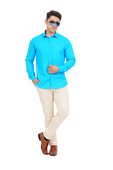 Sky Blue Shirts Full Sleeve