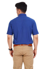 Royal Blue Shirt Half Sleeve