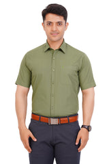 Olive Green Shirt Half sleeve