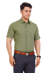 Olive Green Shirt Half sleeve