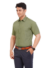 Olive Green Shirt Half sleeve