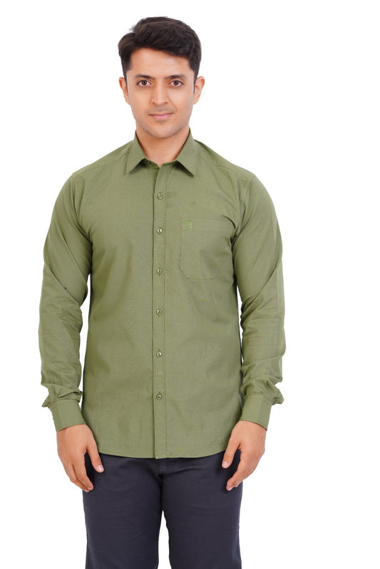 Olive Green Shirt Full sleeve