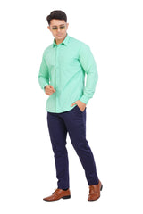 Mint Green Shirt Full sleeve