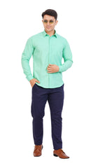 Mint Green Shirt Full sleeve