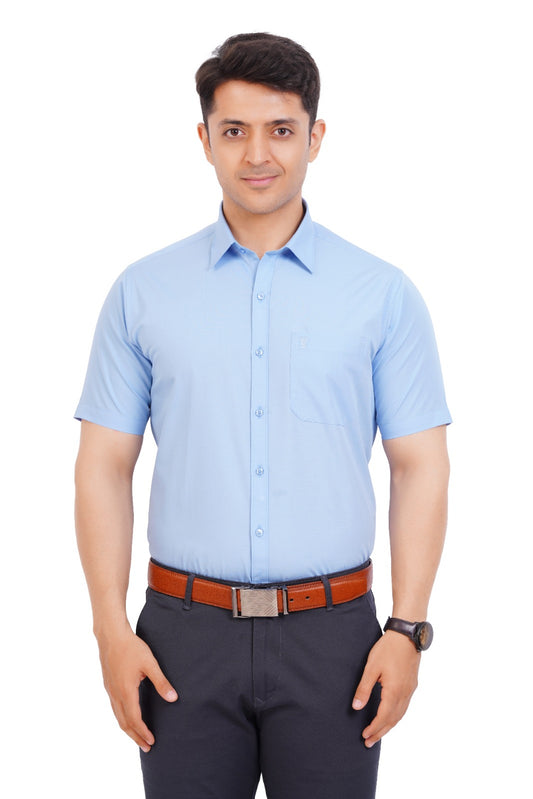 Light Blue Shirt Half Sleeve