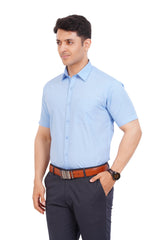 Light Blue Shirt Half Sleeve