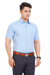 Light Blue Shirt Half Sleeve