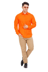 Orange Shirt Full Sleeve