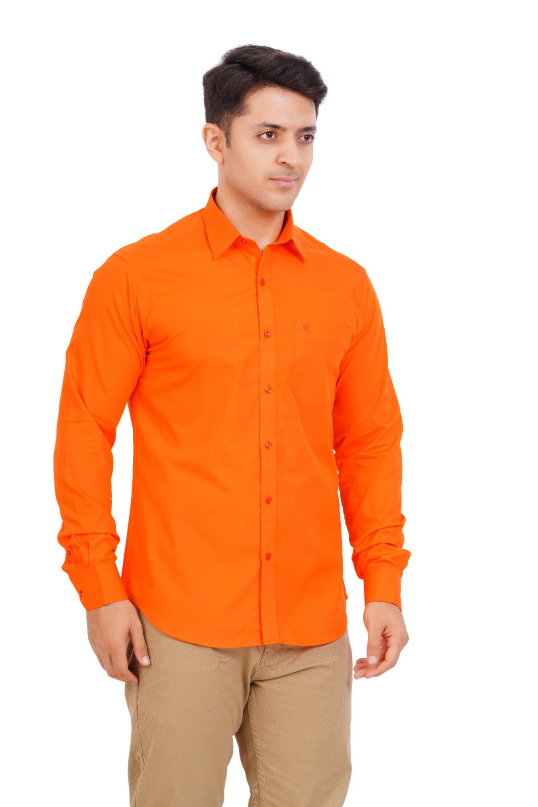 Orange Shirt Full Sleeve