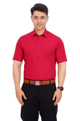 Maroon  Red Shirt Half Sleeve