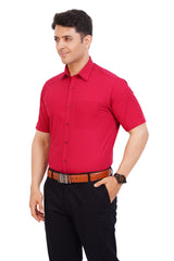 Maroon  Red Shirt Half Sleeve