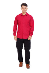 Maroon  Red Shirt  Full Sleeve