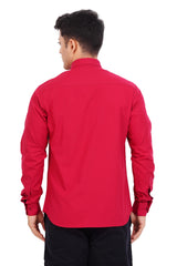 Maroon  Red Shirt  Full Sleeve