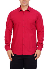 Maroon  Red Shirt  Full Sleeve