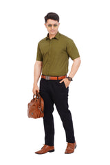 Khaki Green  Shirt Half Sleeve