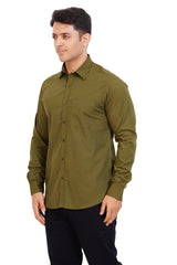 Khaki Green Shirt Full Sleeve