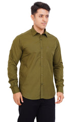 Khaki Green Shirt Full Sleeve