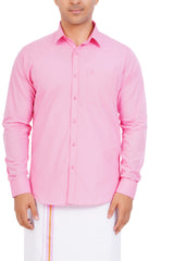 Pink Shirt & Dhoti Full Sleeve