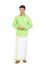 Light Green Shirt & Dhoti Full