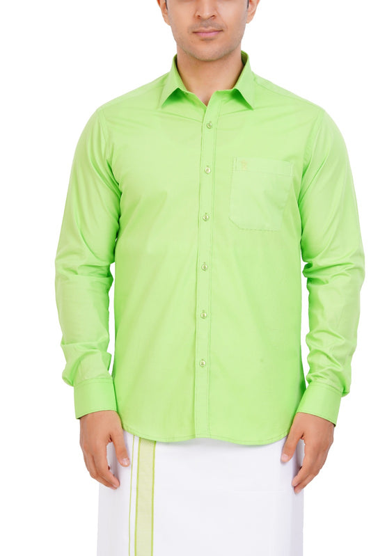 Light Green Shirt & Dhoti Full