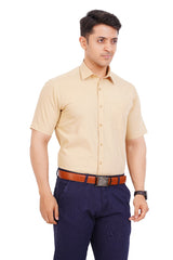 Sandle Yellow Shirt  Half Sleeve